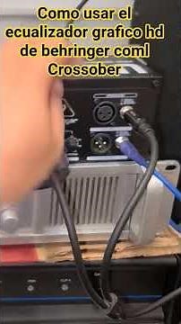 Como usar el ecualizador grafico hd de behringer como Crossober