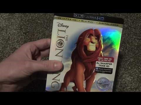 The Lion King Disney 4K Ultra HD Blu-Ray Unboxing