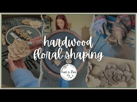 Shaping 3D Hardwood Flowers | Walnut, Maple & White Oak Sign Tutorial