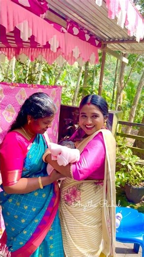 In one frame🥰✨💞Mom, mother-in-law, Nathun, and me and my daughter 😀✨🥰