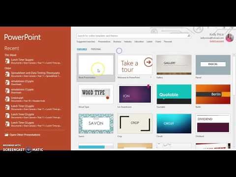 Importing a file into Powerpoint
