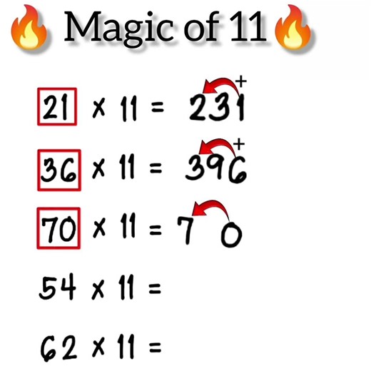 Magic of 11 🤯 | Multiply Any Number in Seconds