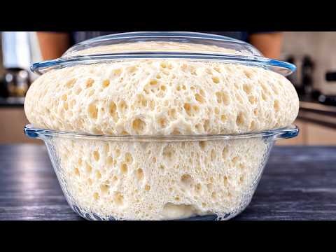 I will NEVER EAT any OTHER BREAD again! The new perfect method! The dough is like a GIANT balloon!