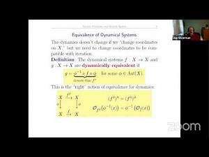 Joseph Silverman, Moduli problems and moduli spaces in algebraic dynamics