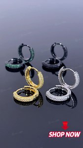 28K views · 2.8K reactions | ❄️Helloice Iced Circle Hoop Earrings in Gold $39.99 Only & 4 different color available 螺Buy 1 get ANY other free I code: FREE螺 Shop now and get free 5mm cuban link | HelloIce | Facebook