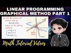SOLVING A LINEAR PROGRAMMING PROBLEM | GRAPHICAL METHOD | PART 1 | PROF D
