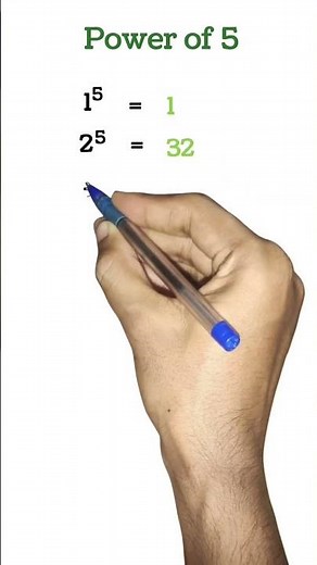 Power of 5️⃣ | Learn Powers of 5 (1 to 10) in Seconds! #maths #shorts