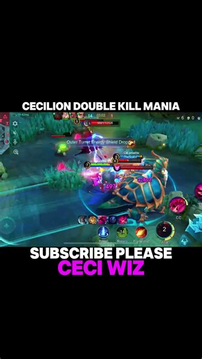 CECILION DOUBLE KILL MANIA | TOP GLOBAL CECILION BEST BUILD AND EMBLEM - MLBB