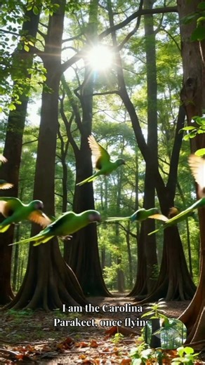 The Only US Parrot That Went Extinct #fossileye #lostspecies #facts #stopextinction #shorts