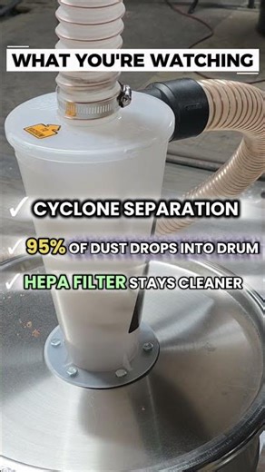 How a Cyclone Separator Works (Satisfying Dust Collection)