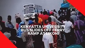 1K views · 12 reactions | KU bus slides off ferry ramp at Likoni Ferry Channel | Nairobi News | Facebook
