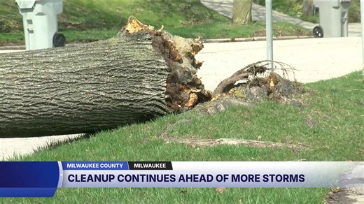 Storm cleanup continues in Milwaukee County