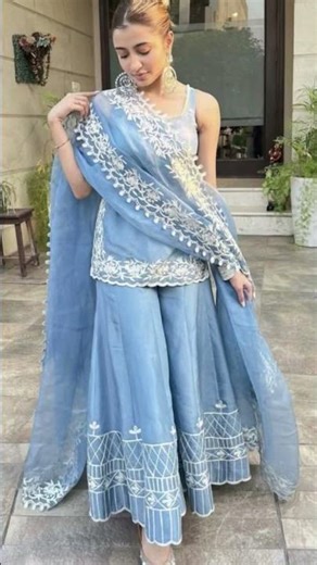 plazo with kurti design latest #shorts #ytshorts #trending #viral #fashion