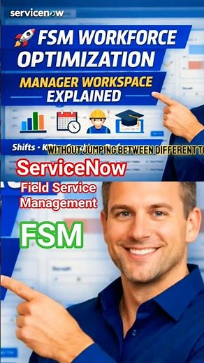 Field Service Management - work Optimization #servicenow #fsm #shorts #csm