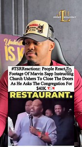 Marvin Sapp Asking His Church For $40k | Jeremy L Holloway