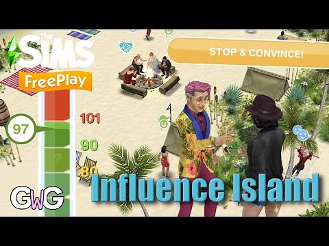 The Sims Freeplay- Guide to Influence Island