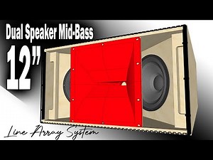 DiY Line Array System | 2x 12" Mid-Bass with Horn Compression Driver