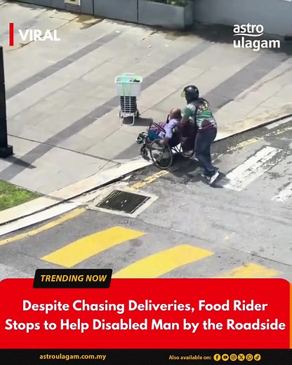 Rider Pauses Deliveries to Help Someone in Need — Heartfelt Moment