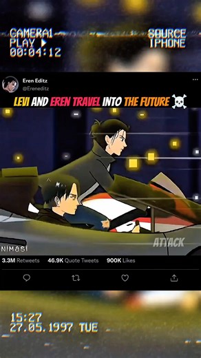 Eren and Levi went to Future #eren #attackontitan #aot #edit