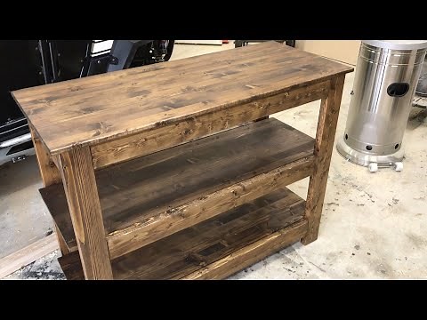 How to build a 3 shelf work table | Storage table