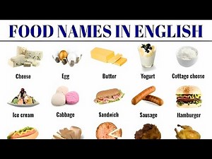 100 Food Names For Kids | Learn English Food Vocabulary for Kids | Food Names For Kids
