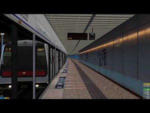 (HD) [OpenBve] MTR Island Line's Trains arriving at Admiralty Station 列車到達金鐘站