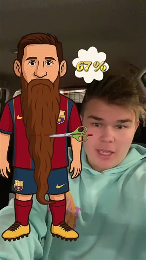 Helping Messi Football Beard 🥰✅ #messi