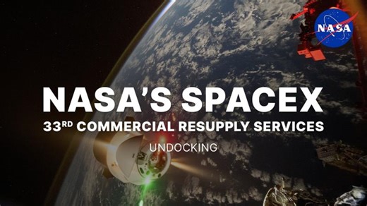 NASA s SpaceX 33rd Commercial Resupply Services Undocking | Stephanie Soquet