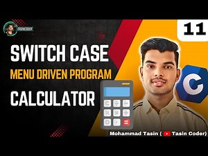 Switch Case in C Explained | Menu Driven Program Example (CS50 Style)