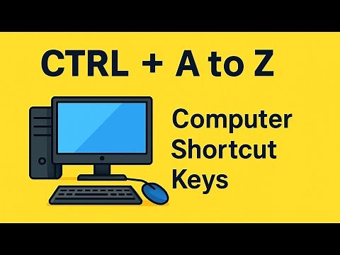 Ctrl + A to Z Shortcut Keys of Computer | Computer Shortcut Keys | A to Z Shortcut Keys | MS Office