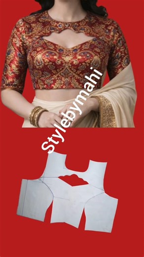 amazing blouse front neck design