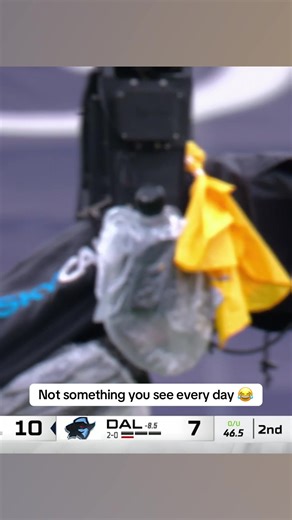 SkyCam Penalty Flag Mishap Caught on Video 😂
