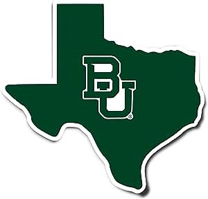 Desert Cactus Baylor University Bears Vinyl Decal Laptop Water Bottle Car Scrapbook (State Border Sticker)