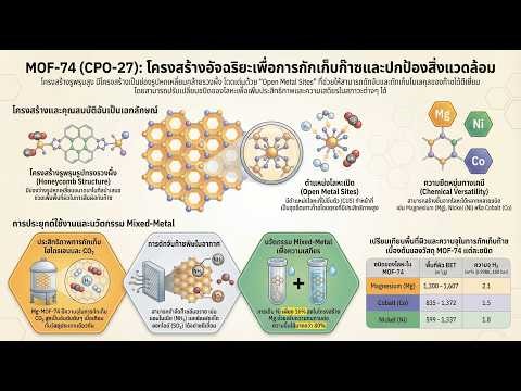 MOF จากรางวัลโนเบลเคมี สู่อุตสาหกรรมการบิน ด้วยการกักเก็บไฮโดรเจน