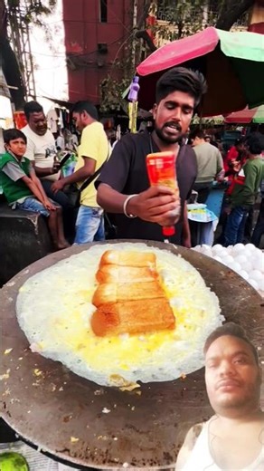 Street Style Bread Omelette Recipe | Mumbai Style Anda Bread | Quick Breakfast#food #omelette