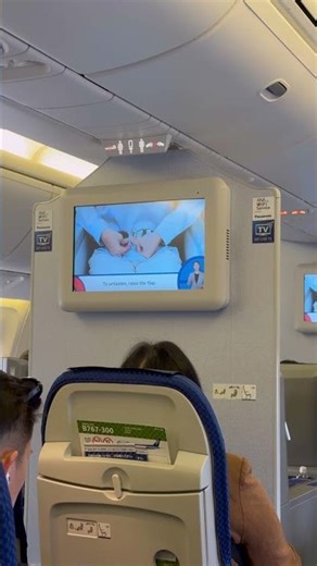 Pokemon themed safety video on ANA flight in Japan Part 1!