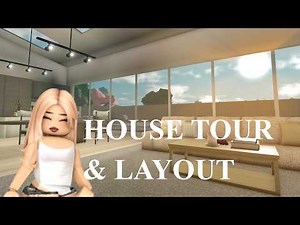 Scarlet - Modern Minimalist Spring House Tour (Bloxburg Build)