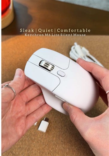Discover the M6 Lite: Silent Ergonomic Wireless Mouse