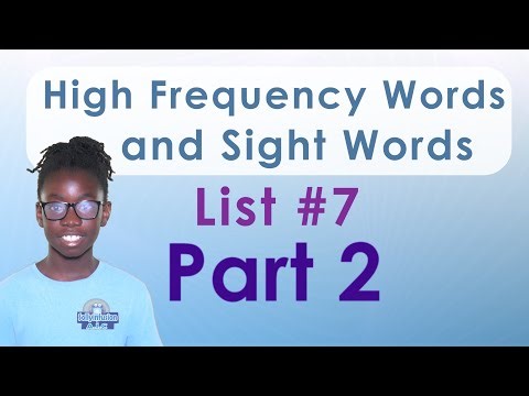 High-Frequency Words and Sight Words List 7 Part 2 #grade 5 #highfrequencywords #dolch #sightwords