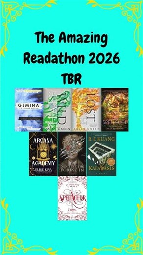 The Amazing Readathon 2026 TBR TikTok
