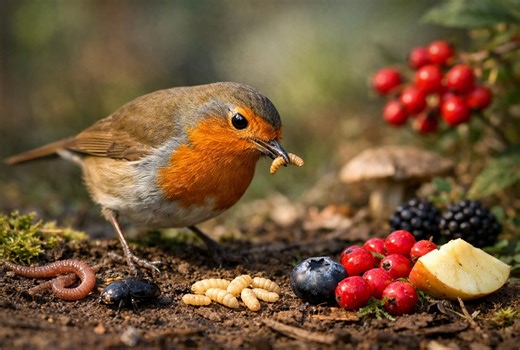 Que mange vraiment un rouge-gorge ? Son régime alimentaire va vous surprendre