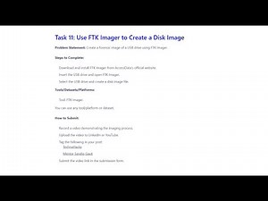 Create a Forensic Disk Image with FTK Imager | TechnoHacks Task 11 | Digital Forensics Guide