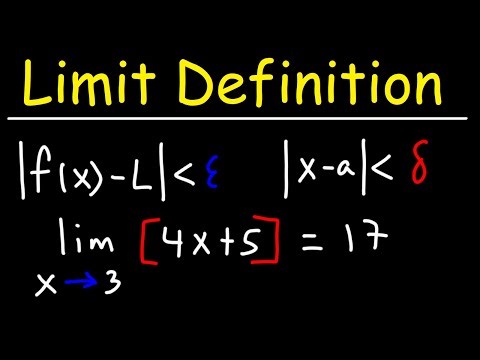 Proving Statements Using Epsilon-Delta Definition of the Limit