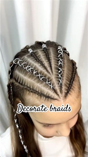 How to decorate braids 🤩