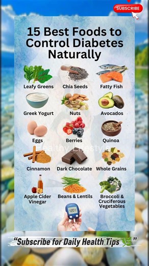 15 Best Foods to Control Diabetes Naturally | Diabetes Diet Plan | Blood Sugar Control Foods