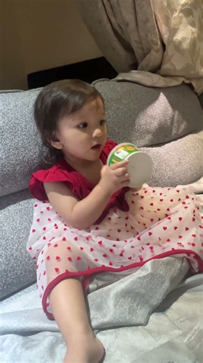 Her First French Fries Taste Test -Approved.