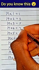 16 reactions | Easy and fast way to learn multiplication table 19 | math tips and tricks for multiplication ✖️易 | Tutor Precious | Facebook