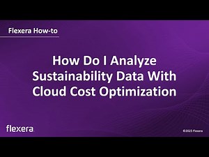 How Do I Analyze Sustainability Data in Cloud Cost Optimization