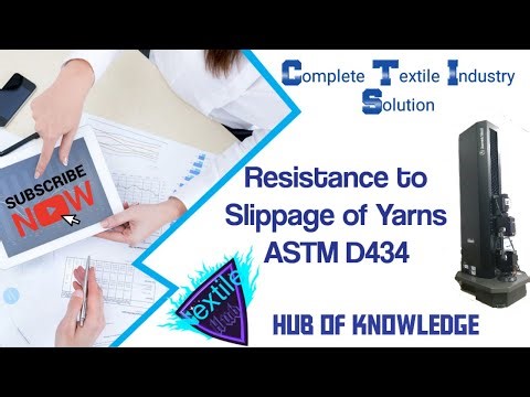 Slippage of Yarns | Seam Slippage | ASTM D434 | Textile testing @Testextv @textilehub1