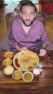 राजस्थान के उदयपुर शहर की स्पेशल #राजस्थानी थाली ...!! #beyondindialive #beyondnews